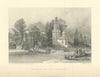 Antique view of Nussuk on the Godavari [Nashik] — India — Fullarton 1856 print