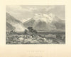 Antique view of Grindenwald [Grindelwald], Swiss Alps—Switzerland—Fullarton 1856
