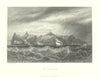 Antique view of Saint Helena from the Sea—Nicholl/Young, Fullarton 1856 print