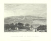 Antique view of Jerusalem from the Mount of Olives — Turner/Allen 1856 print