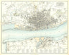 Plan of the Town & Borough of Liverpool with Birkenhead—Bartholomew 1856 map
