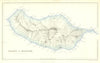 Island of Madeira antique map—Portugal—Fullarton/Swanston 1856 old