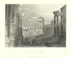 Antique view of Rome / The Forum — Roberts/Finden, Fullarton 1856 old print