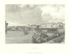 Antique view of Pisa and the Arno — Italy — Harding, Fullarton 1856 old print