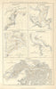 England south coast ports—Penzance—Falmouth—Exmouth—Dartmouth—Poole 1856 map