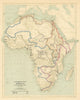 Hydrographical map of Africa—navigable waterways—watersheds—Bolton 1895