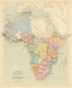 Colonial Africa—political divisions in 1895—Bolton 1895 old antique map chart
