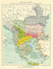 Balkan States after 1913—The treaties that caused the First World War 1914 map