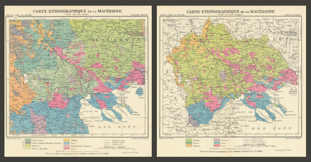 Balkans ethnicity—Maps of the disagreement that led to the First World War 1914