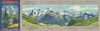 Mürren panorama—Eiger, Mönch & Jungfrau Ebnefluh—Bernese Oberland c1935 map