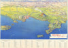 Napoli e il Golfo—Gulf of Naples—Vesuvius– Capri–Amalfi–Ischia—Ciavatti 1955 map