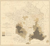 Map of France—Phylloxera-affected arrondissements—Viticulture / wine map 1878