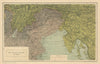 First World War— Italian Front—Trentino—Austria Hungary—Stanford 1917 old map
