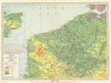 Ypres & Flanders lowlands—Western Front battle lines 1914–18—Hammond 1918 map