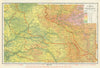 Somme to Verdun—Highlands of Northern France, lines 1914–18—Hammond 1918 map