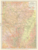 Alsace & Lorraine—Metz, Strasbourg & the Vosges, armistice line—Hammond 1918 map
