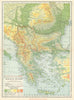 Balkan States—'The Powder Magazine of Europe'. Armistice lines—Hammond 1918 map