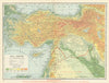 Asia Minor & Mesopotamia—The Gateway to the East—Armistice line—Hammond 1918 map