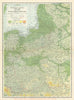 Poland, East Prussia & Russo-German Frontier—Baltic to Galicia—Hammond 1918 map