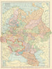 'The Country that was Russia'—new Ukrainian Republic in red—Hammond 1918 map