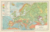 'The only Map of Europe that remains as it was in 1914'—Physical—Hammond 1918