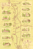 Guide Map to Napa Valley Wines—Robert Mondavi & Historic Wineries c1967
