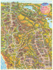 California wine country poster map—Napa, Sonoma, Mendocino & Lake—Morales 1983