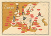 World currencies—Europe—Pictorial US$ exchange-rate map—market & official 1958