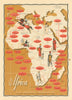 World currencies—Africa—Pictorial US$ exchange-rate map—market & official 1958