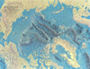 Arctic Ocean Floor—Tharp, Heezen & Berann bathymetric / physiographic map 1971