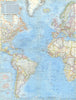 Atlantic Ocean Floor—Tharp, Heezen & Berann bathymetric / physiographic map 1968