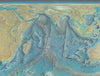 Indian Ocean Floor—Tharp, Heezen & Berann bathymetric / physiographic map 1967