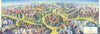Südtirol—Bozen—Dolomiten—Panoramic mountain bird's eye view—Berann 1962 map