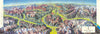 Dolomiti—Dolomites—Alto Adige—Panoramic mountain bird's eye view—Berann 1969 map