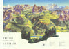 Ortisei—Val Gardena—Dolomiti—St. Ulrich—Dolomiten—Berann panorama 1964 old map