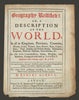Geography Rectified—Robert Morden 4th edition title page—red & black 1700
