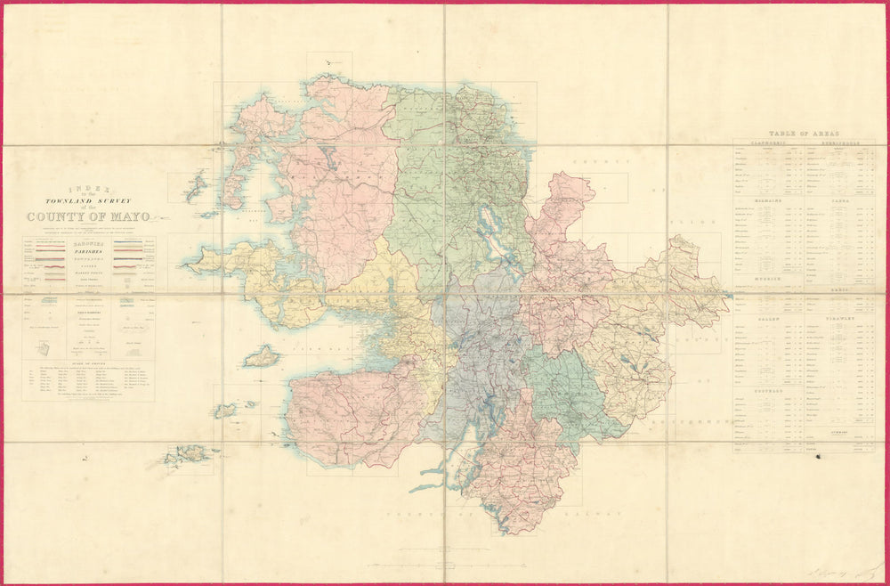 Index to the Townland Survey of the County of Mayo — Ordnance Survey c1847 map