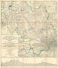 London (Watford) Spring Water Company — proposed works map & section 1852