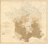 Map of France—Phylloxera-affected arrondissements—Viticulture / wine map 1886
