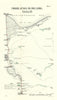 Turkish attack on the Suez Canal Feb 1915—Sinai—WW1 Becke folding map 1928
