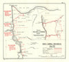 Suez Canal defences July 1916—Ballah & Ferdan—WW1 Egypt—Becke folding map 1928