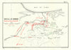 Battle of Romani 4 Aug 1916—position at 4 p.m.—Sinai WW1—Becke folding map 1928
