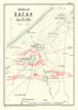 Action of Rafah 9 Jan 1917—Sinai–Palestine frontier—WW1 Becke folding map 1928