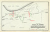 Battle of Romani—Turkish advance & Bir el Abd action 1916—Sinai—Becke map 1928