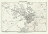 Jerusalem city plan—Old City & Mount of Olives—WW1 1917—Becke map 1930