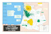 Garonne, Charente & l'Adour wine map—Bordeaux—Cognac—Armagnac—Bergerac c1960