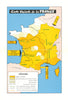 Carte vinicole de la France—French wine regions map—Féret c1960 old