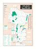 Eastern France wine map—Burgundy—Champagne—Alsace—Jura—Rhône—Savoie—Féret c1960