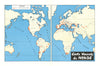 Carte vinicole du Monde—World wine-growing regions map—Féret c1960 old