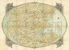 The Heart of Scotland—Gleneagles pictorial map—LMSR—W. & A. K. Johnston 1924